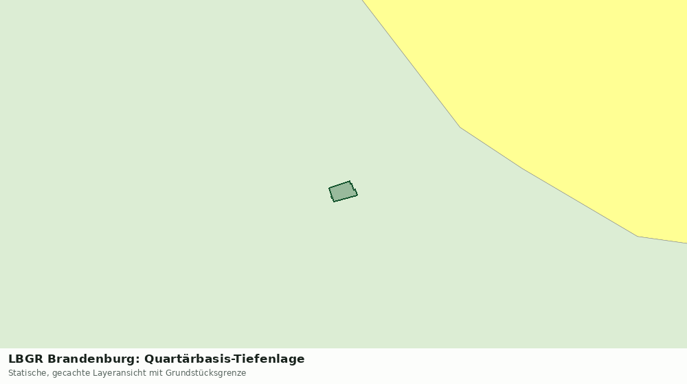 Statische Kartenansicht: LBGR Brandenburg: Quartärbasis-Tiefenlage