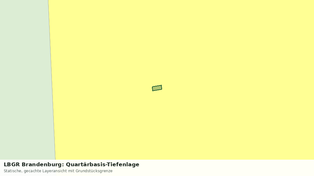 Statische Kartenansicht: LBGR Brandenburg: Quartärbasis-Tiefenlage