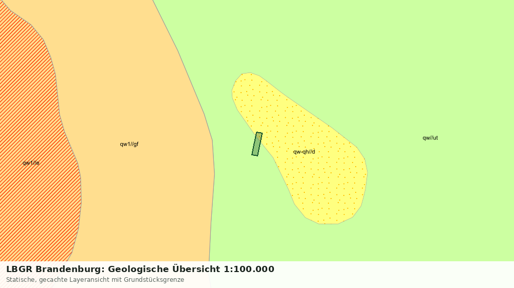 Statische Kartenansicht: LBGR Brandenburg: Geologische Übersicht 1:100.000