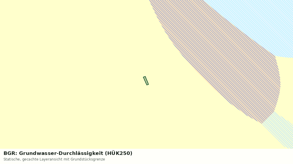Statische Kartenansicht: BGR: Grundwasser-Durchlässigkeit (HÜK250)