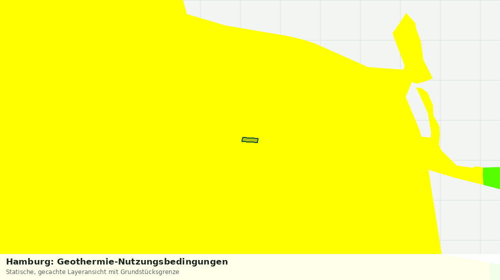 Statische Kartenansicht: Hamburg: Geothermie-Nutzungsbedingungen