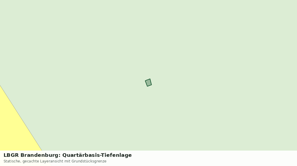 Statische Kartenansicht: LBGR Brandenburg: Quartärbasis-Tiefenlage