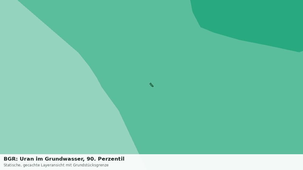 Statische Kartenansicht: BGR: Uran im Grundwasser, 90. Perzentil
