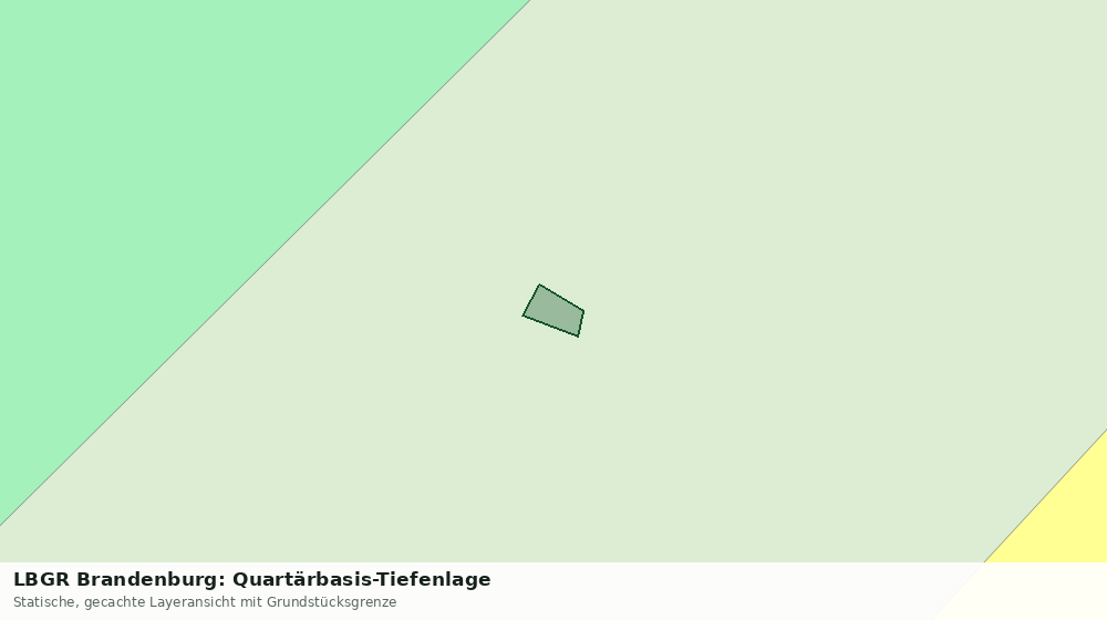 Statische Kartenansicht: LBGR Brandenburg: Quartärbasis-Tiefenlage