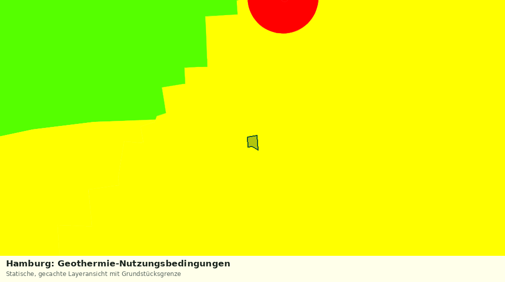 Statische Kartenansicht: Hamburg: Geothermie-Nutzungsbedingungen