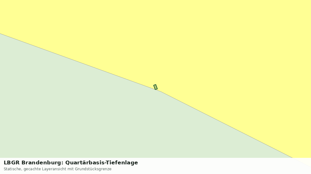 Statische Kartenansicht: LBGR Brandenburg: Quartärbasis-Tiefenlage