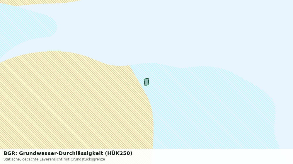 Statische Kartenansicht: BGR: Grundwasser-Durchlässigkeit (HÜK250)