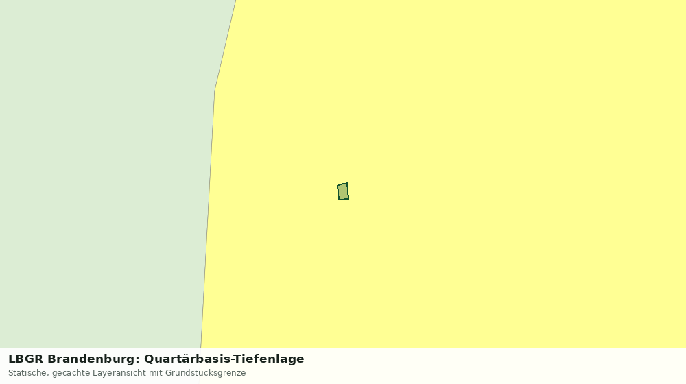 Statische Kartenansicht: LBGR Brandenburg: Quartärbasis-Tiefenlage