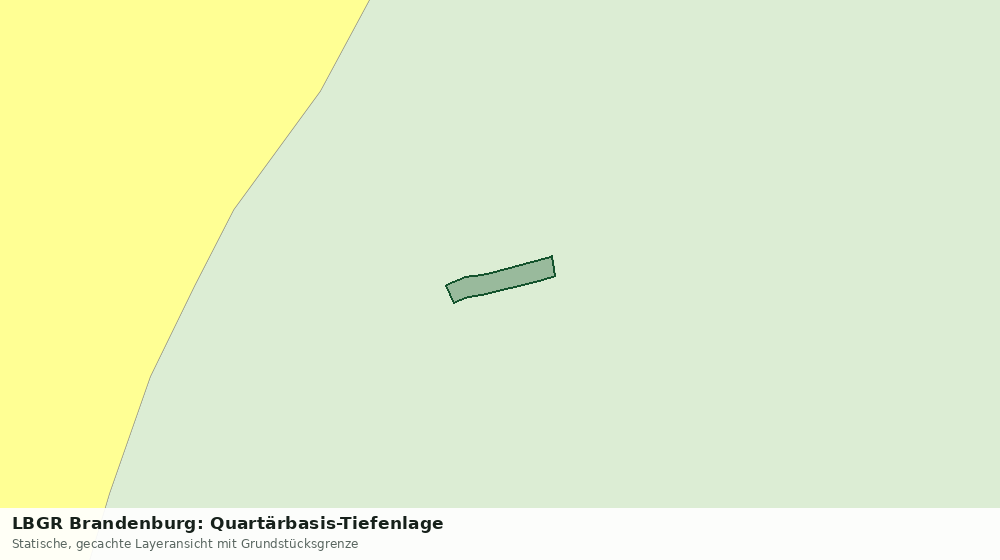 Statische Kartenansicht: LBGR Brandenburg: Quartärbasis-Tiefenlage