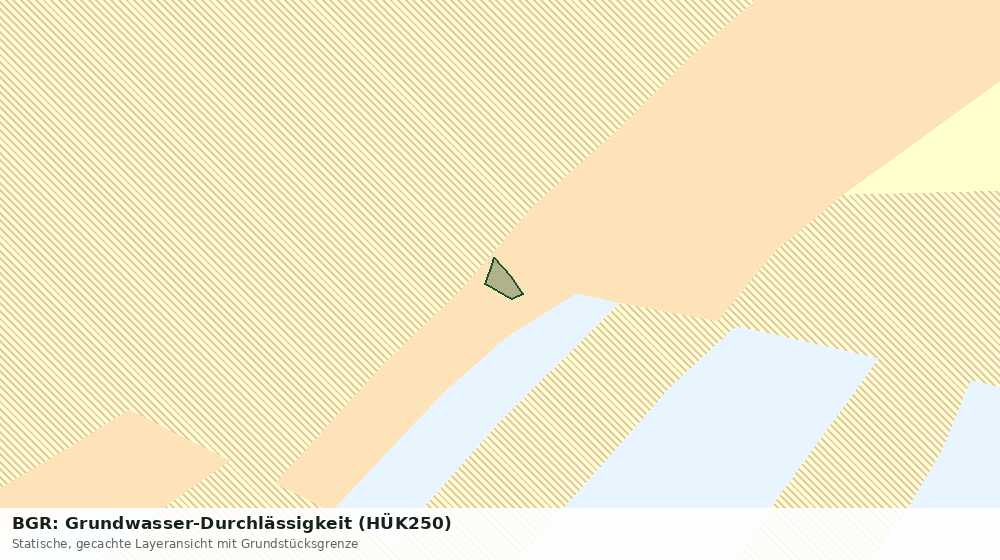 Statische Kartenansicht: BGR: Grundwasser-Durchlässigkeit (HÜK250)