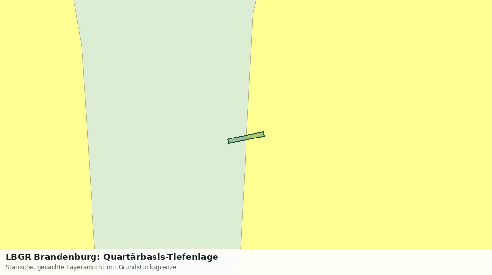 Statische Kartenansicht: LBGR Brandenburg: Quartärbasis-Tiefenlage