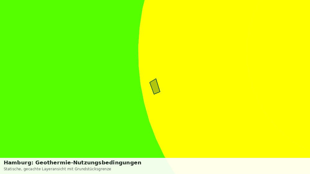 Statische Kartenansicht: Hamburg: Geothermie-Nutzungsbedingungen