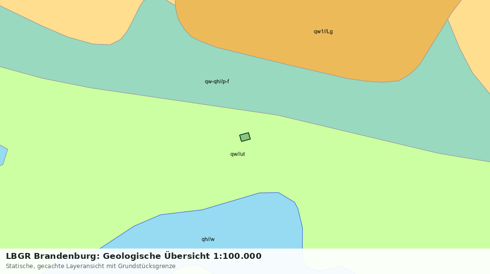 Statische Kartenansicht: LBGR Brandenburg: Geologische Übersicht 1:100.000