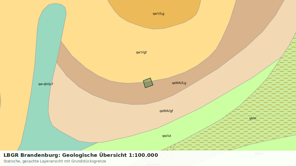 Statische Kartenansicht: LBGR Brandenburg: Geologische Übersicht 1:100.000