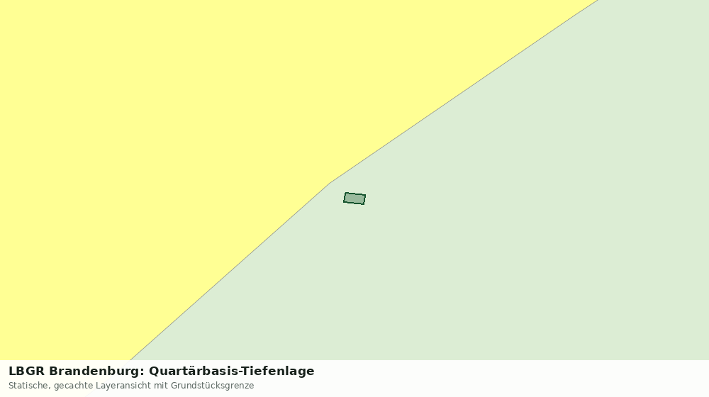 Statische Kartenansicht: LBGR Brandenburg: Quartärbasis-Tiefenlage