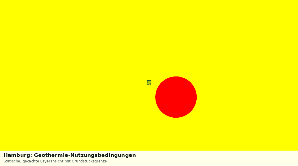 Statische Kartenansicht: Hamburg: Geothermie-Nutzungsbedingungen