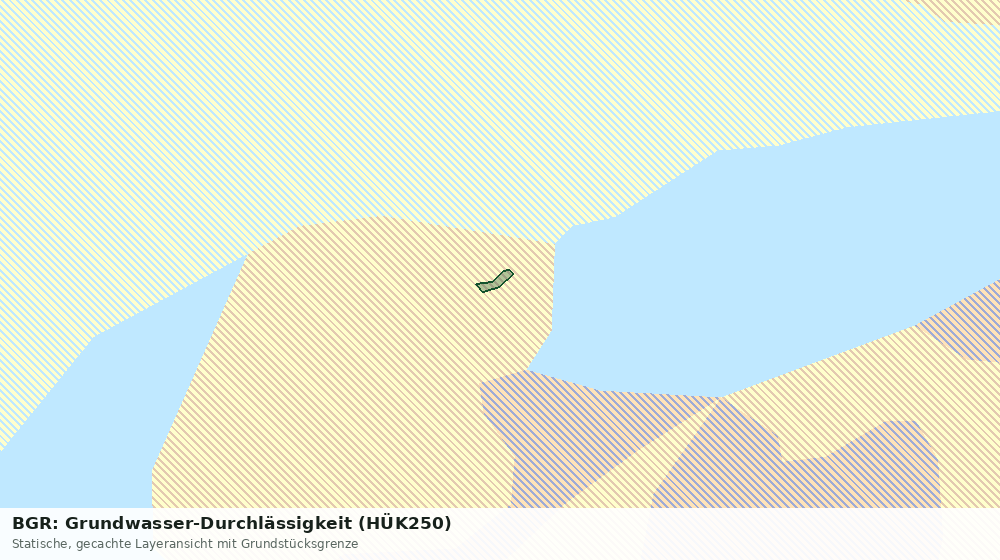Statische Kartenansicht: BGR: Grundwasser-Durchlässigkeit (HÜK250)