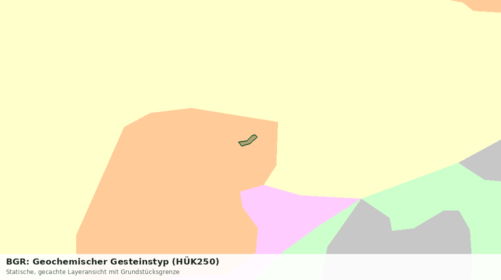 Statische Kartenansicht: BGR: Geochemischer Gesteinstyp (HÜK250)