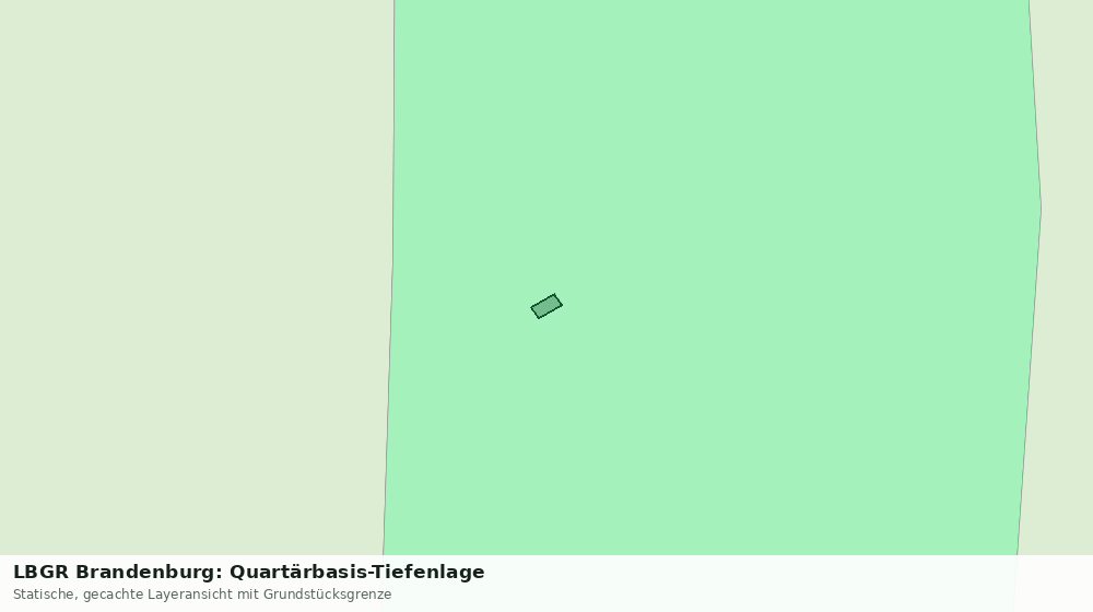 Statische Kartenansicht: LBGR Brandenburg: Quartärbasis-Tiefenlage