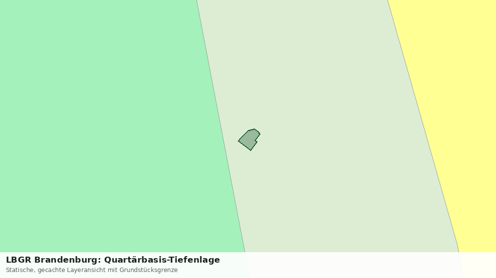 Statische Kartenansicht: LBGR Brandenburg: Quartärbasis-Tiefenlage