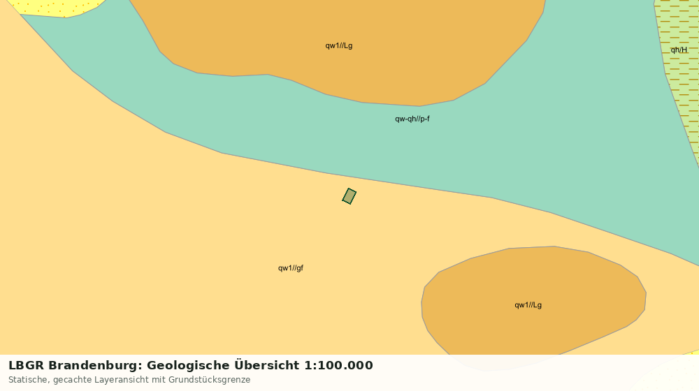 Statische Kartenansicht: LBGR Brandenburg: Geologische Übersicht 1:100.000