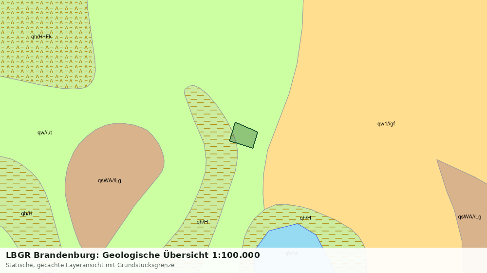 Statische Kartenansicht: LBGR Brandenburg: Geologische Übersicht 1:100.000