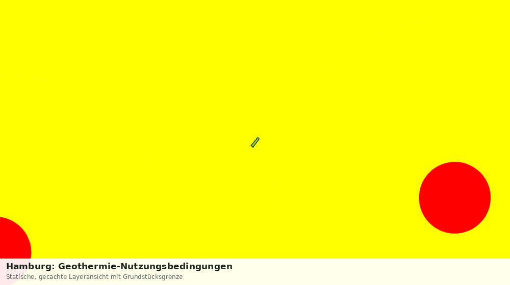 Statische Kartenansicht: Hamburg: Geothermie-Nutzungsbedingungen