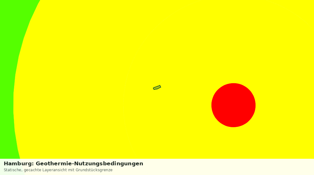 Statische Kartenansicht: Hamburg: Geothermie-Nutzungsbedingungen