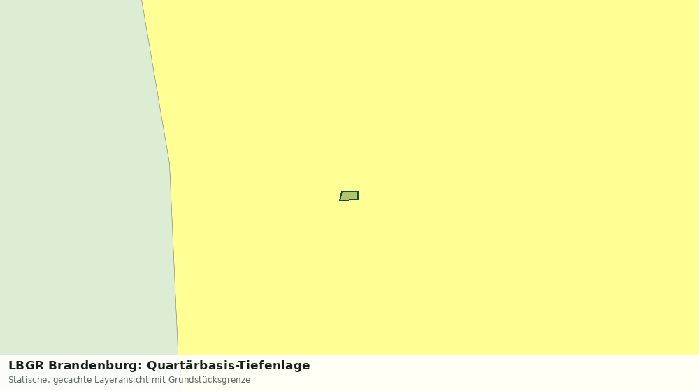 Statische Kartenansicht: LBGR Brandenburg: Quartärbasis-Tiefenlage