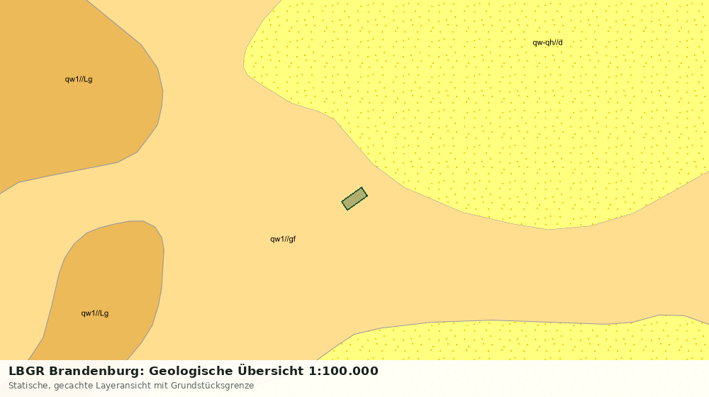 Statische Kartenansicht: LBGR Brandenburg: Geologische Übersicht 1:100.000