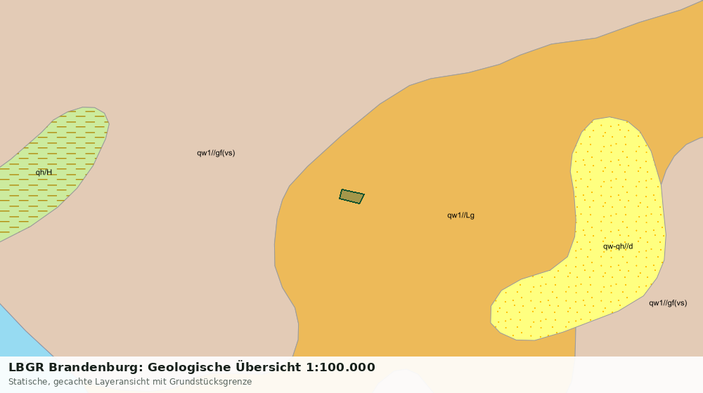 Statische Kartenansicht: LBGR Brandenburg: Geologische Übersicht 1:100.000