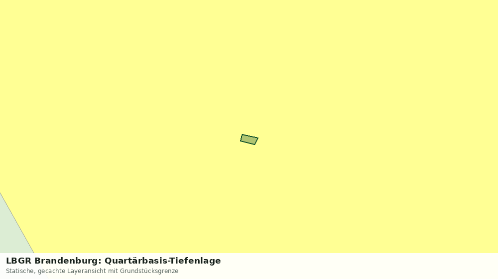 Statische Kartenansicht: LBGR Brandenburg: Quartärbasis-Tiefenlage