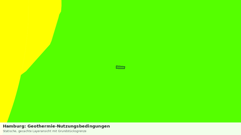 Statische Kartenansicht: Hamburg: Geothermie-Nutzungsbedingungen