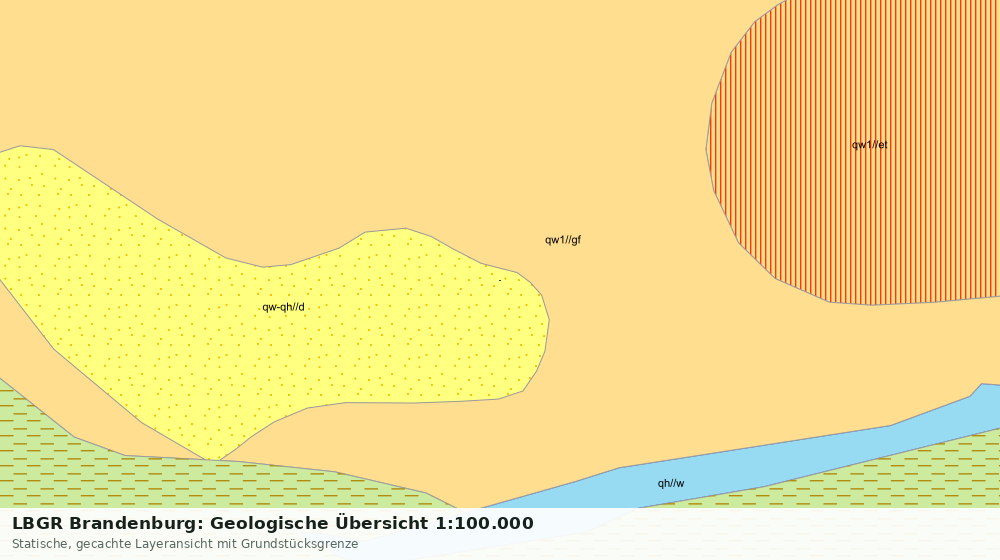 Statische Kartenansicht: LBGR Brandenburg: Geologische Übersicht 1:100.000