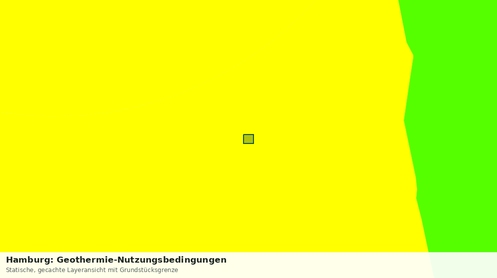 Statische Kartenansicht: Hamburg: Geothermie-Nutzungsbedingungen