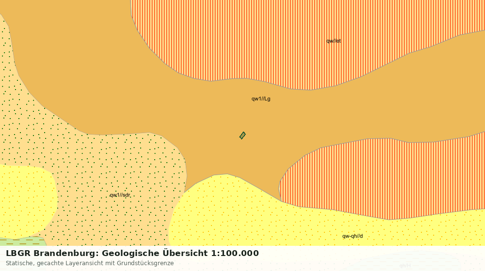 Statische Kartenansicht: LBGR Brandenburg: Geologische Übersicht 1:100.000