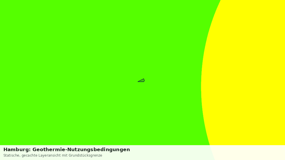 Statische Kartenansicht: Hamburg: Geothermie-Nutzungsbedingungen