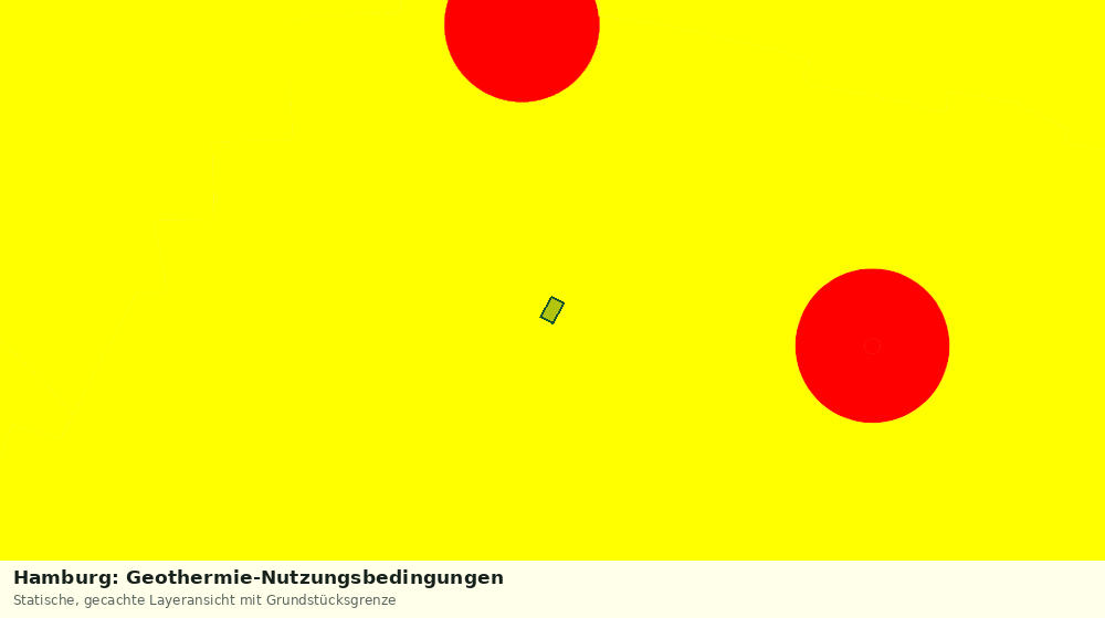 Statische Kartenansicht: Hamburg: Geothermie-Nutzungsbedingungen