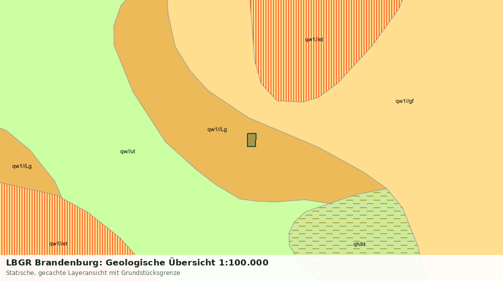 Statische Kartenansicht: LBGR Brandenburg: Geologische Übersicht 1:100.000