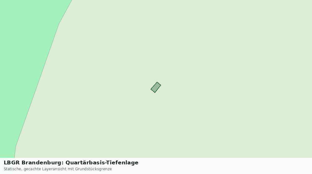 Statische Kartenansicht: LBGR Brandenburg: Quartärbasis-Tiefenlage