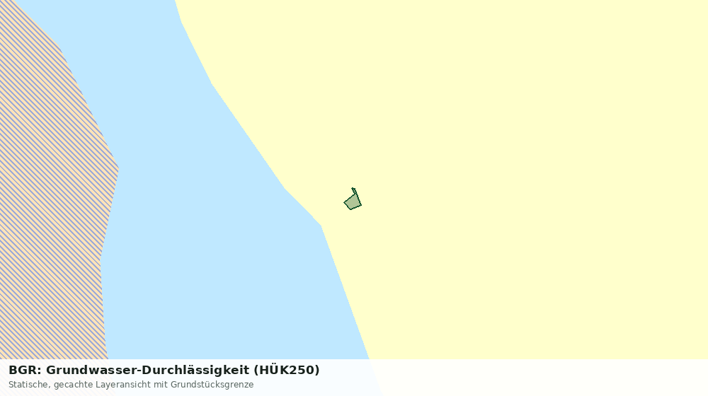 Statische Kartenansicht: BGR: Grundwasser-Durchlässigkeit (HÜK250)