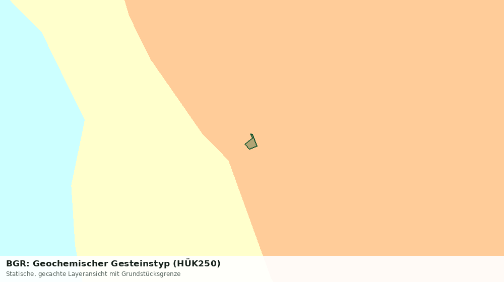Statische Kartenansicht: BGR: Geochemischer Gesteinstyp (HÜK250)
