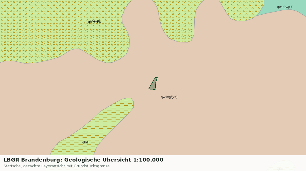 Statische Kartenansicht: LBGR Brandenburg: Geologische Übersicht 1:100.000