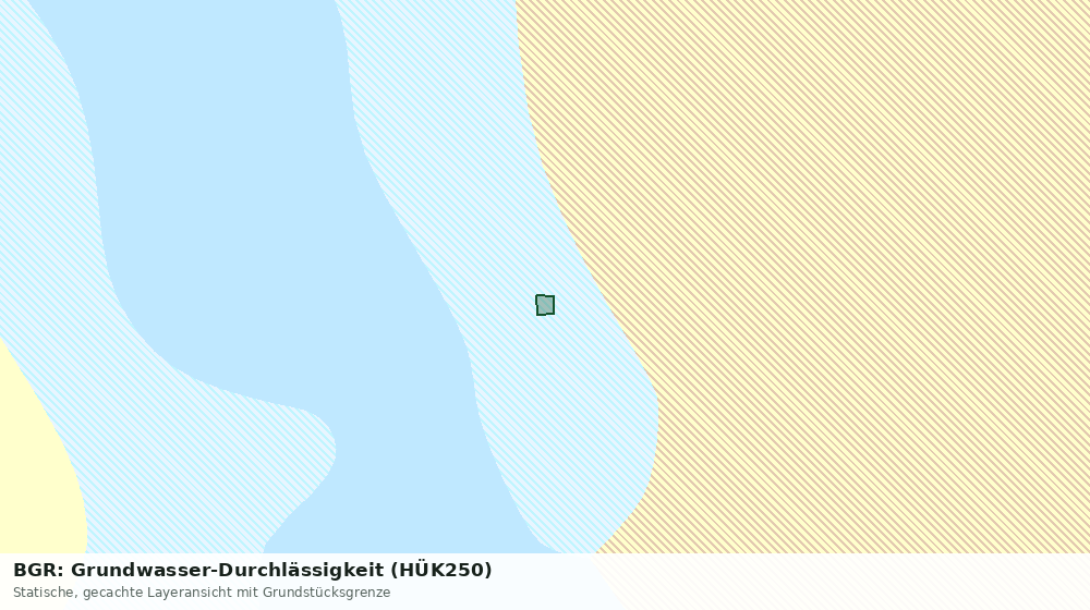 Statische Kartenansicht: BGR: Grundwasser-Durchlässigkeit (HÜK250)