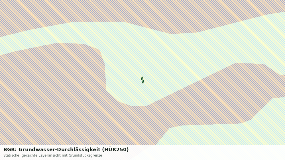 Statische Kartenansicht: BGR: Grundwasser-Durchlässigkeit (HÜK250)