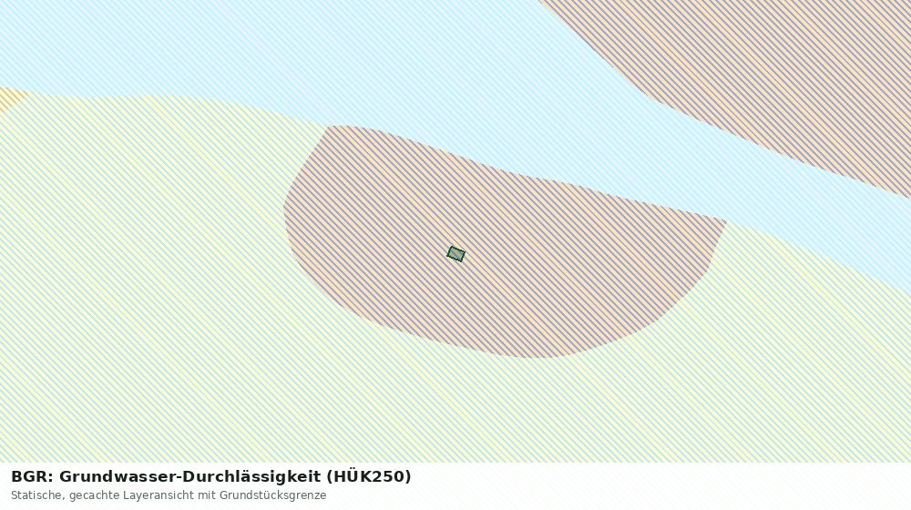 Statische Kartenansicht: BGR: Grundwasser-Durchlässigkeit (HÜK250)