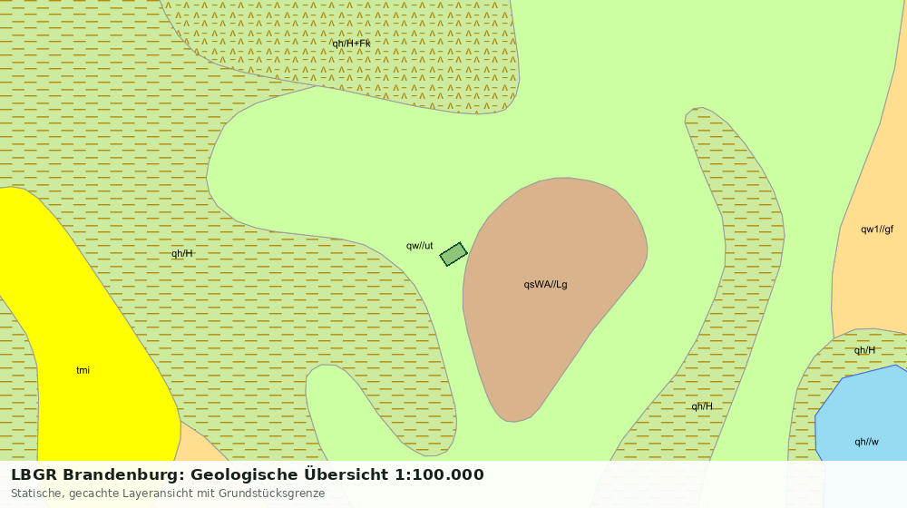 Statische Kartenansicht: LBGR Brandenburg: Geologische Übersicht 1:100.000