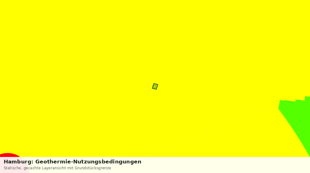 Statische Kartenansicht: Hamburg: Geothermie-Nutzungsbedingungen
