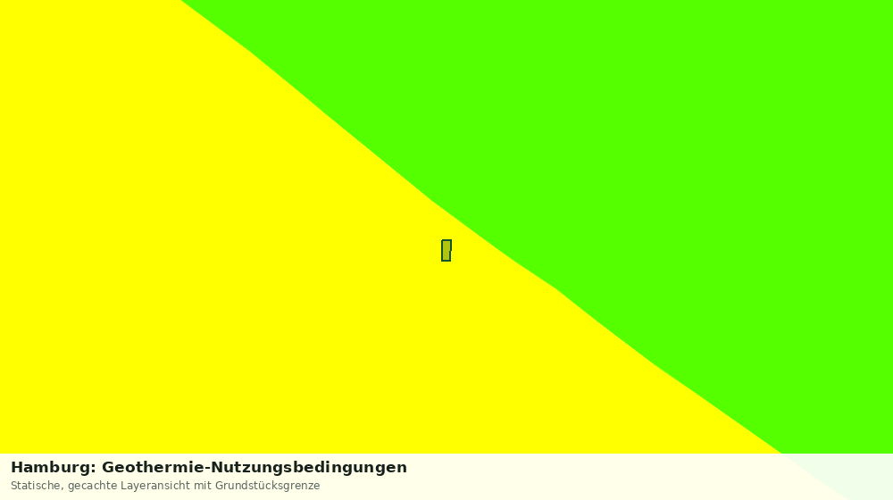 Statische Kartenansicht: Hamburg: Geothermie-Nutzungsbedingungen