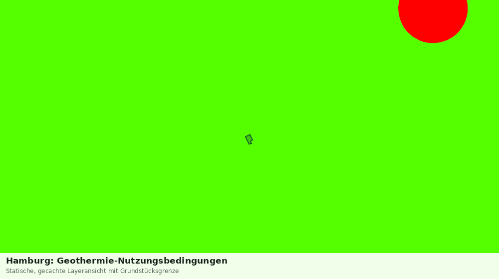 Statische Kartenansicht: Hamburg: Geothermie-Nutzungsbedingungen